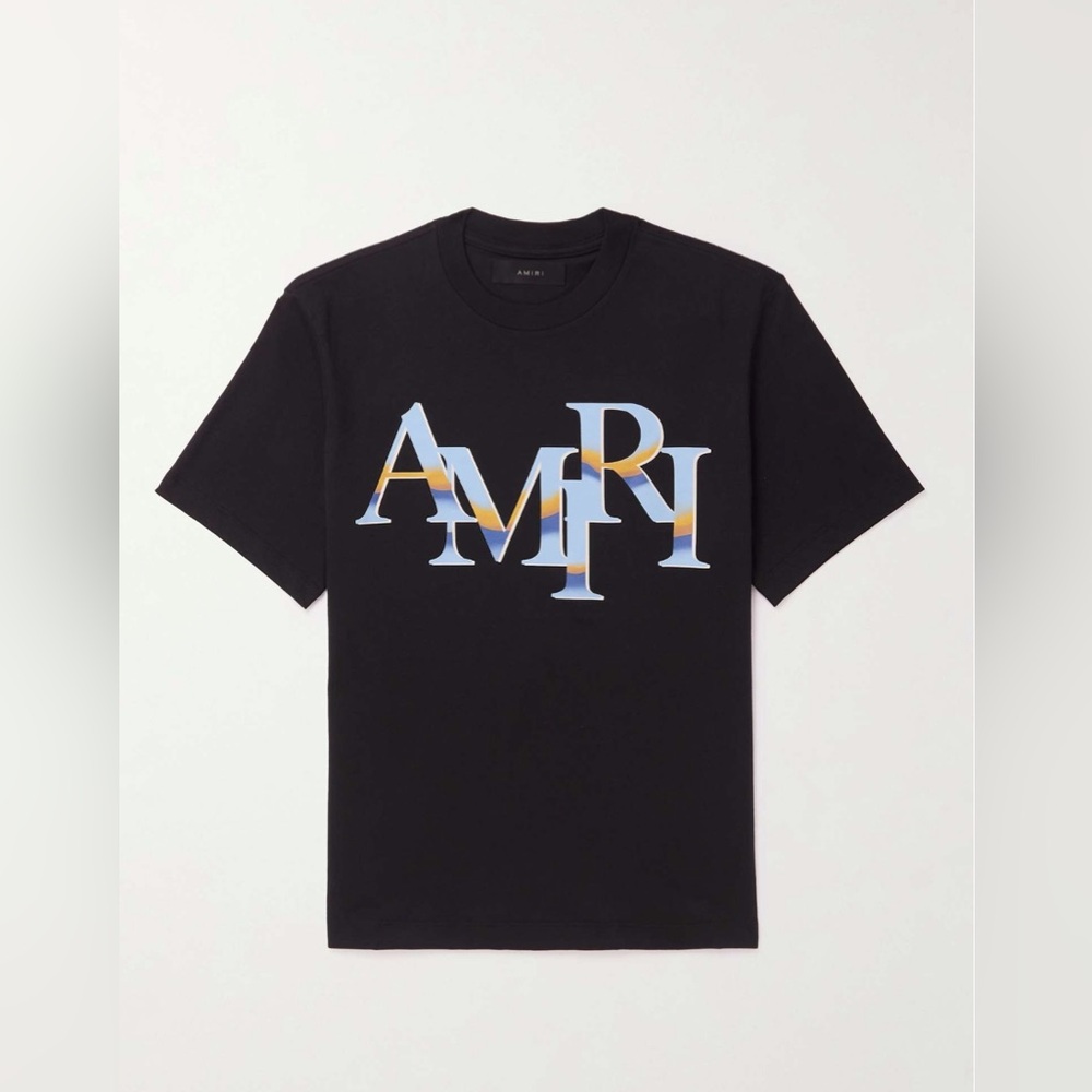 Amiri Chrome Staggered Logo T-shirt